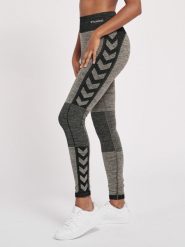 Damskie legginsy mid-rise Hummel Clea. Szare legginsy Hummel, bez wzorów, z dzianiny, klasyczne. Za 252.50 zł.