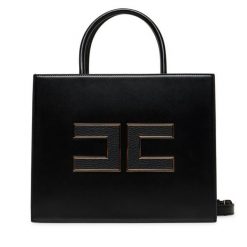 Torebka Elisabetta Franchi. Czarne torebki klasyczne Elisabetta Franchi, bez wzorów, klasyczne, bez dodatków. Za 1,819.00 zł.