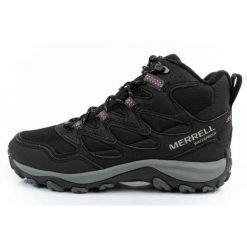 Buty Merrell West Rim Sport Thermo J036814 czarne. Czarne buty trekkingowe z gumy, przed kolano, bez zapięcia. Za 501.43 zł.