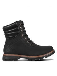 Luhta Trapery Tunteva 75563 400 L Czarny. Czarne traperki Luhta, bez wzorów, ze skóry, bez obcasa, bez zapięcia. Za 649.99 zł.