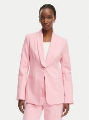 Morgan Marynarka 261-VMAKI.F Różowy Regular Fit. Czerwone marynarki i żakiety Morgan, bez wzorów, z syntetyku, bez ramiączek. Za 449.99 zł.