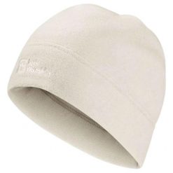 Czapka zimowa dla dorosłych Jack Wolfskin Real Stuff. Białe czapki zimowe Jack Wolfskin, bez wzorów, z polaru, sportowe. Za 63.84 zł.