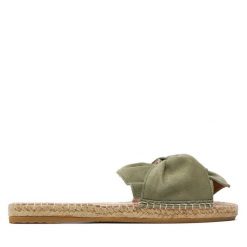Espadryle Manebi. Zielone espadryle Manebi, bez wzorów, bez obcasa. Za 289.99 zł.