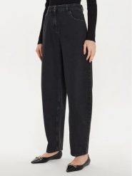 TWINSET Jeansy 242AT2274 Czarny Carrot Fit. Czarne jeansy Twinset, bez wzorów, z bawełny. Za 679.99 zł.