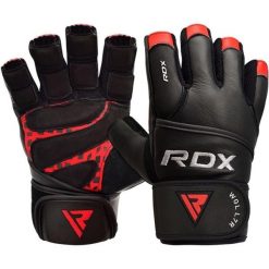 Rękawiczki RDX L4 Open Finger Micro Plus Gym. Czarne rękawiczki RDX SPORTS, bez wzorów, sportowe. Za 99.99 zł.