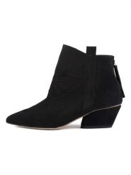 Loft37 Skórzane botki "Feel My Needs" w kolorze czarnym rozmiar: 35. Czarne botki loft37, bez wzorów, bez obcasa, bez zapięcia. Za 247.99 zł.