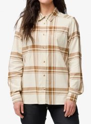 Koszula turystyczna damska Fjallraven Ovik Lite Flannel Shirt. Brązowe koszule Fjällräven, l, bez wzorów, z bawełny, bez kołnierzyka, bez ramiączek. Za 390.49 zł.