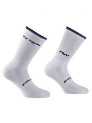 Skarpety rowerowe NORTHWAVE Try Again Sock biały. Białe skarpetki Northwave, bez wzorów, z dzianiny. Za 39.00 zł.