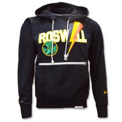 Bluza z kapturem Nike Roswell Rayguns Premium Dri-Fit Hoodie. Czarne bluzy Nike, bez wzorów, sportowe, bez ramiączek, z kapturem. Za 333.00 zł.