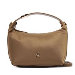 Torebka Tommy Hilfiger. Brązowe torebki klasyczne Tommy Hilfiger, bez wzorów, z nylonu, klasyczne, bez dodatków. Za 529.99 zł.