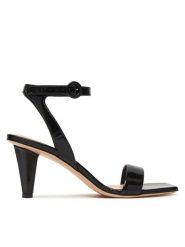 AGL Sandały Celia D689006PCPLUME0000 Czarny. Czarne sandały AGL, bez wzorów, ze skóry, bez obcasa, na słupku, bez zapięcia. Za 1,739.00 zł.