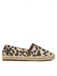 DeeZee Espadryle Q124-1 Brązowy. Brązowe espadryle DeeZee, bez wzorów, z materiału, bez obcasa. Za 99.99 zł.