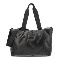 Czarna Stylowa Damska Torebka Big Star. Czarne shopper bag BIG STAR, bez wzorów, ze skóry ekologicznej, eleganckie, na ramię, bez dodatków. Za 152.99 zł.