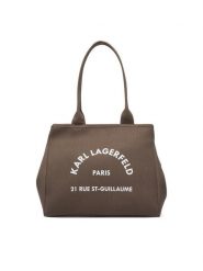 KARL LAGERFELD Torebka B1W50010 Brązowy. Brązowe torebki klasyczne KARL LAGERFELD, bez wzorów, z materiału, bez dodatków. Za 549.99 zł.