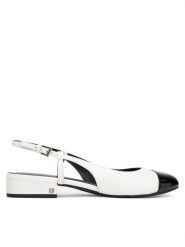 MICHAEL Michael Kors Sandały Perla 40R4PLFP1L Biały. Białe sandały MICHAEL Michael Kors, bez wzorów, ze skóry, bez obcasa, na płaskiej podeszwie, bez zapięcia. Za 509.99 zł.