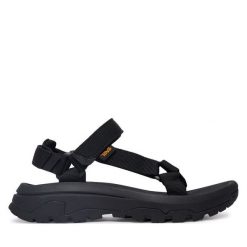 Sandały Teva. Czarne sandały Teva, bez wzorów, sportowe, bez obcasa, bez zapięcia. Za 379.99 zł.