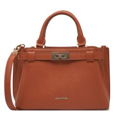 Torebka Gino Rossi. Brązowe torebki klasyczne Gino Rossi, bez wzorów, klasyczne, bez dodatków. Za 229.99 zł.