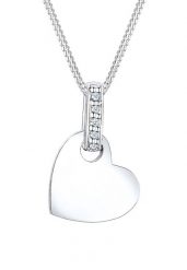 Elli DIAMONDS Damski wisiorek Serce Miłość Klasyczny z diamentem (0.05 ct.) w srebrze 925 Sterling Silver Naszyjniki 1 ct. Szare naszyjniki Elli DIAMONDS, z materiału, z diamentem, srebrne. Za 588.99 zł.