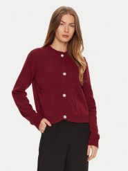 ViCOLO Kardigan 77100S Bordowy Regular Fit. Czerwone swetry ViCOLO, s, bez wzorów, z syntetyku, bez ramiączek. Za 239.99 zł.