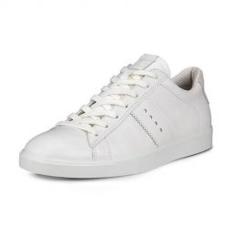 Buty do chodzenia damskie Ecco Sneaker Street Lite. Białe buty treningowe ECCO, bez wzorów, z materiału, bez zapięcia, trekkingowe. Za 535.30 zł.