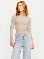 JJXX Golf 12214690 Beżowy Stretch Fit. Brązowe swetry JJXX, xs, bez wzorów, z bawełny, bez ramiączek. Za 59.99 zł.