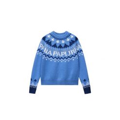 Sweter damski Napapijri D-Fiames. Niebieskie swetry Napapijri, m, z aplikacjami, z poliamidu, eleganckie, bez ramiączek. Za 760.00 zł.