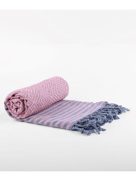 Ottoman Chusta hammam "Fenomen" w kolorze jasnoróżowym - 190 x 105 cm rozmiar: onesize. Różowe chusty Ottoman, bez wzorów, z bawełny. Za 69.99 zł.