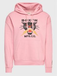 Brixton Bluza Sparks 22418 Różowy Regular Fit. Czerwone bluzy Brixton, m, bez wzorów, z bawełny, bez kaptura. Za 189.99 zł.