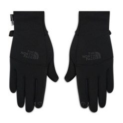 Rękawiczki The North Face. Czarne rękawiczki The North Face, bez wzorów, sportowe. Za 179.99 zł.