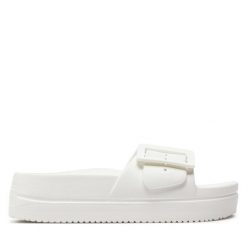 Klapki Big Star Shoes. Białe klapki BIG STAR SHOES, bez wzorów, retro, bez obcasa, bez zapięcia. Za 59.99 zł.