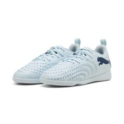 Młodzieżowe buty piłkarskie FUTURE 9 PLAY Indoor PUMA. Niebieskia buty do biegania Puma, bez wzorów, bez zapięcia, do biegania. Za 249.00 zł.