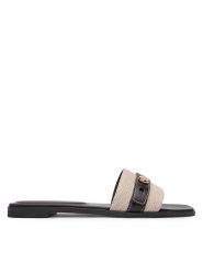Tory Burch Klapki Romy Slide 183307 Brązowy. Brązowe klapki Tory Burch, bez wzorów, ze skóry, bez obcasa, bez zapięcia. Za 1,549.00 zł.