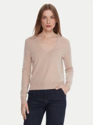 United Colors Of Benetton Sweter 1002D401Y Beżowy Regular Fit. Brązowe swetry United Colors Of Benetton, m, bez wzorów, z wełny, bez ramiączek. Za 239.99 zł.