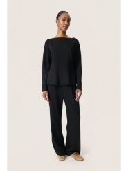 Soaked in Luxury Bluzka w kolorze czarnym rozmiar: M. Czarne bluzki Soaked in Luxury, m, bez wzorów, bez kołnierzyka, bez ramiączek. Za 104.99 zł.