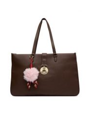 LOVE MOSCHINO Torebka JC4239PP0PKI0313 Brązowy ciemny. Brązowe torebki klasyczne Love Moschino, bez wzorów, ze skóry, bez dodatków. Za 1,139.00 zł.