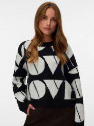 Vero Moda Sweter w kolorze czarnym rozmiar: XS. Czarne swetry Vero Moda, xs, bez wzorów, z wełny, bez ramiączek. Za 100.99 zł.