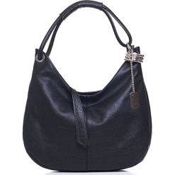 Skórzana torebka w kolorze czarnym - 38 x 34 x 10 cm. Torebki klasyczne Mia Tomazzi, Anna Morellini & Co. W wyprzedaży za 279.95 zł.