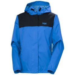 Damska kurtka wodoodporna Helly Hansen Vancouver. Niebieskie kurtki Helly Hansen, bez wzorów, bez kaptura. Za 549.50 zł.
