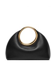 JACQUEMUS Torebka Mini ring handbag 241BA395 Czarny. Czarne torebki klasyczne JACQUEMUS, bez wzorów, ze skóry, bez dodatków. Za 3,099.00 zł.