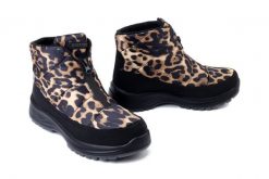 JOSEF SEIBEL 91855 PL76 104 schwarz-leo, botki damskie. Brązowe botki Josef Seibel, bez wzorów, bez obcasa, bez zapięcia. Za 315.92 zł.