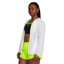 Kurtka do biegania damska Under Armour Phantom Windbreaker. Białe kurtki do biegania Under Armour, m, bez wzorów, bez kaptura, do biegania. Za 412.10 zł.