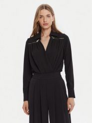 Rinascimento Body CFC0126182003 Czarny Regular Fit. Czarne body i gorsety Rinascimento, bez wzorów, z syntetyku, bez ramiączek. Za 389.99 zł.