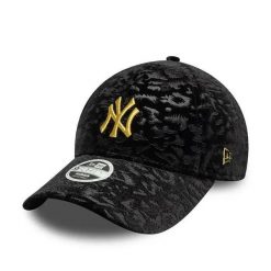 Damska czapka z daszkiem New Era 9forty Leo. Czarne czapki z daszkiem New Era, bez wzorów, z materiału, eleganckie. Za 197.00 zł.