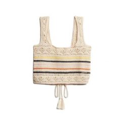 Krótkie koronkowe top z sznurkami dla kobiet Superdry. Brązowe bielizna termoaktywna damska Superdry, bez wzorów, z koronki, bez ramiączek. Za 146.70 zł.