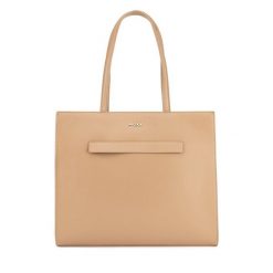 Torebka MEXX. Brązowe shopper bag Mexx, bez wzorów, bez dodatków. Za 199.99 zł.