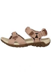 Sandały damskie Whistler Rossano. Czerwone sandały WHISTLER, bez wzorów, z materiału, eleganckie, bez obcasa, bez zapięcia. Za 221.50 zł.