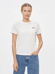 Tommy Jeans T-Shirt Script DW0DW17367 Biały Regular Fit. Białe t-shirty Tommy Jeans, s, bez wzorów, z bawełny, bez kołnierzyka, bez ramiączek. Za 129.99 zł.