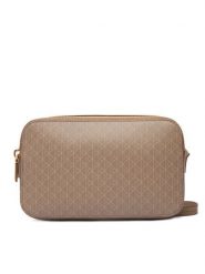 Calvin Klein Torebka Emblem Aop Elongated Camera Bag LV04F3268G Beżowy. Brązowe listonoszki Calvin Klein, bez wzorów, ze skóry, bez dodatków. Za 449.99 zł.