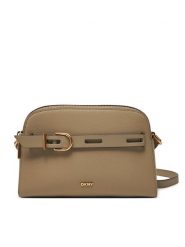 DKNY Torebka R44EAI69 Brązowy. Brązowe listonoszki DKNY, bez wzorów, ze skóry, bez dodatków. Za 489.99 zł.