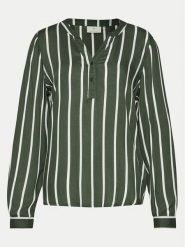 Kaffe Bluzka Stridy 10504279 Zielony Regular Fit. Zielone bluzki Kaffe, bez wzorów, z wiskozy, bez kołnierzyka, bez ramiączek. Za 129.99 zł.